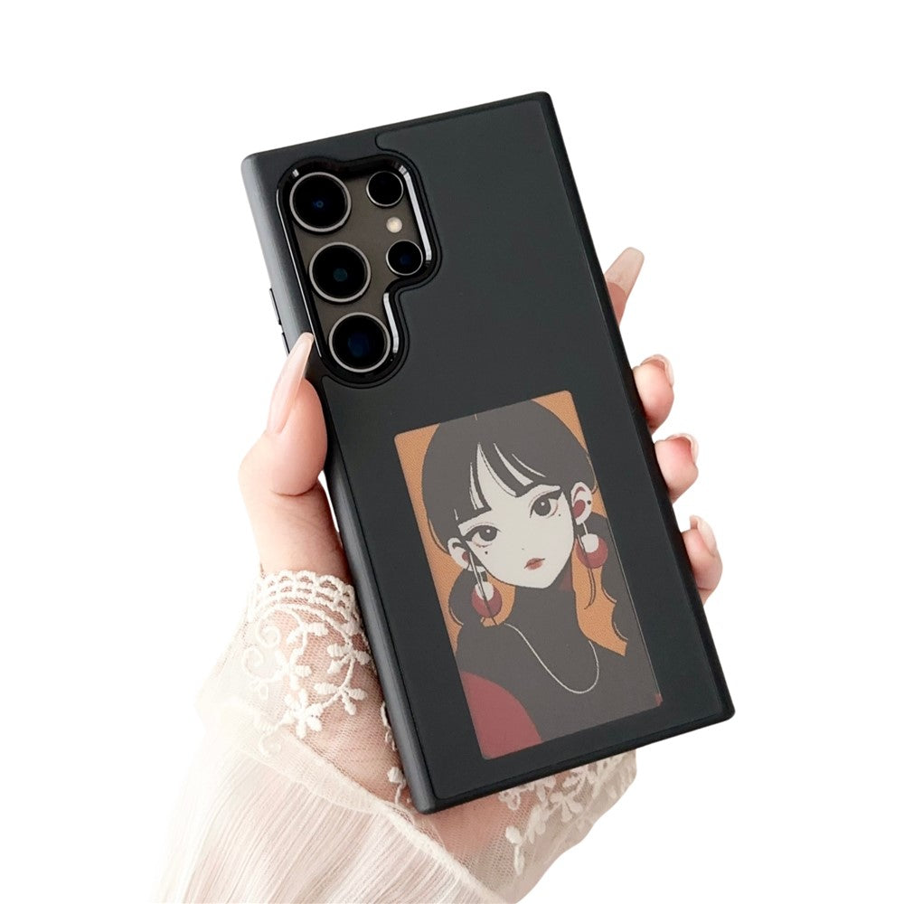 For Samsung Galaxy S25 Ultra E Ink Phone Cover 4-Color Display Pattern Customized Case