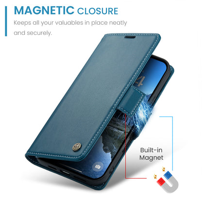 CASEME For iPhone 17 Case  023 Series RFID Blocking Glossy Stand Phone Cover