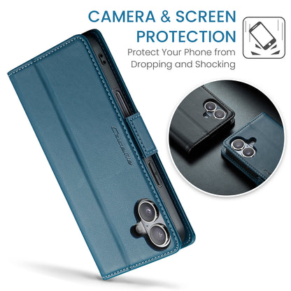 CASEME For iPhone 17 Case  023 Series RFID Blocking Glossy Stand Phone Cover