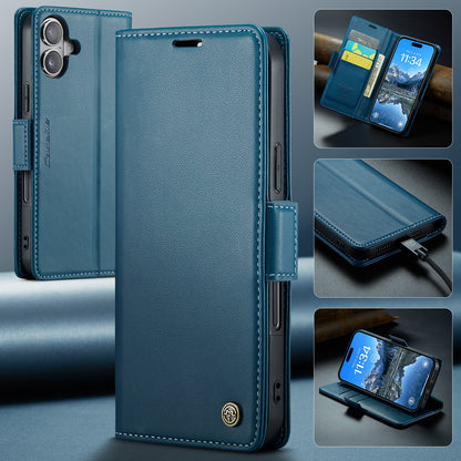 CASEME For iPhone 17 Case  023 Series RFID Blocking Glossy Stand Phone Cover