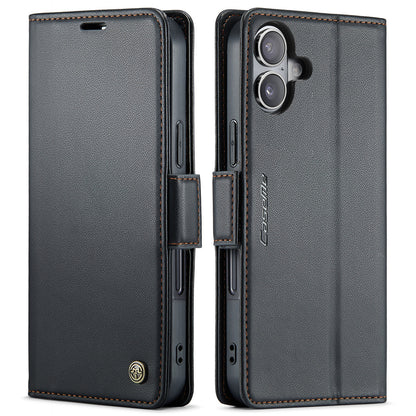CASEME For iPhone 17 Case  023 Series RFID Blocking Glossy Stand Phone Cover