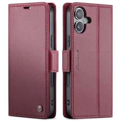 CASEME For iPhone 17 Case  023 Series RFID Blocking Glossy Stand Phone Cover