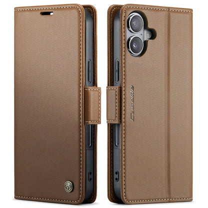 CASEME For iPhone 17 Case  023 Series RFID Blocking Glossy Stand Phone Cover