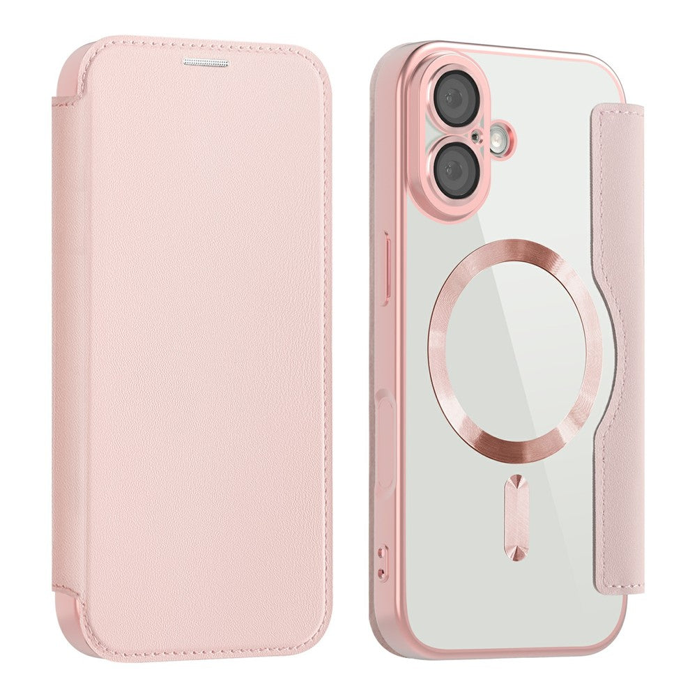 For iPhone 17 Case Compatible with MagSafe RFID Blocking Leather Phone Cover