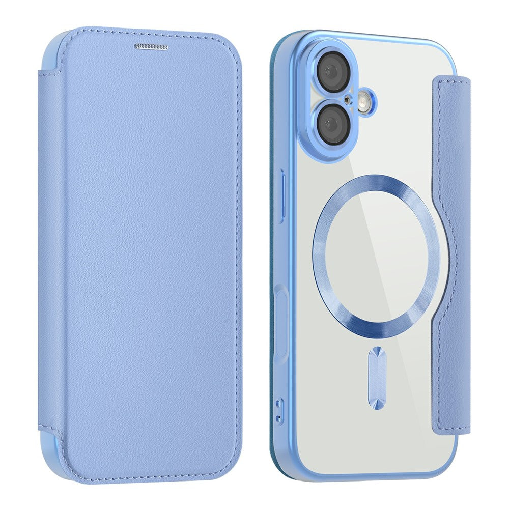 For iPhone 17 Case Compatible with MagSafe RFID Blocking Leather Phone Cover