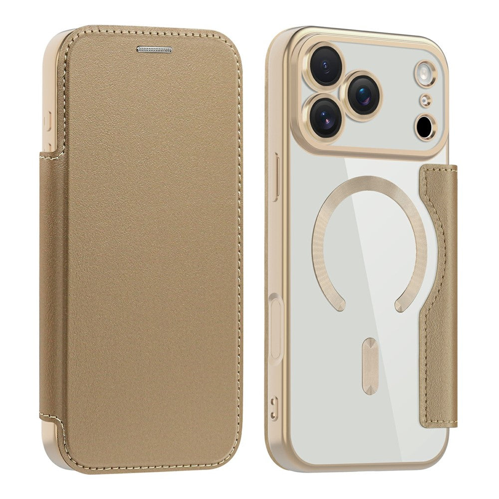 For iPhone 17 Pro Max Case Compatible with MagSafe RFID Blocking Card Holder Leather Phone Cover