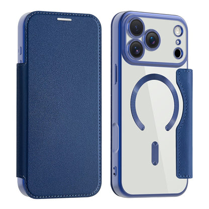 For iPhone 17 Pro Max Case Compatible with MagSafe RFID Blocking Card Holder Leather Phone Cover