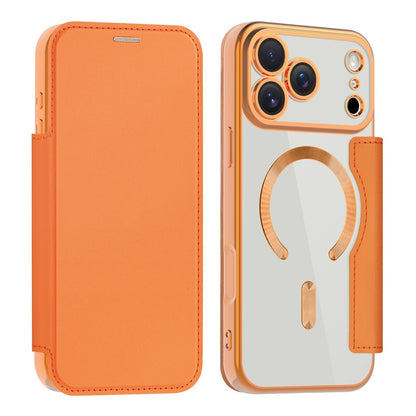 For iPhone 17 Pro Max Case Compatible with MagSafe RFID Blocking Card Holder Leather Phone Cover