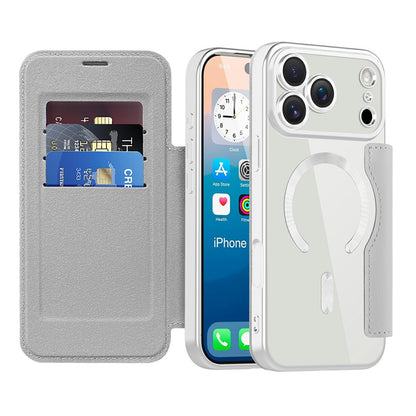 For iPhone 17 Pro Case Compatible with MagSafe Rhombus PU Leather Phone Cover