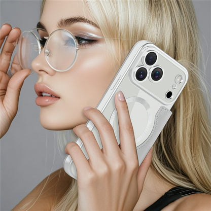 For iPhone 17 Pro Case Compatible with MagSafe Rhombus PU Leather Phone Cover