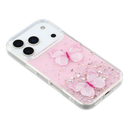 For iPhone 17 Pro Case Epoxy PVC Butterfly TPU Aesthetics Phone Cover