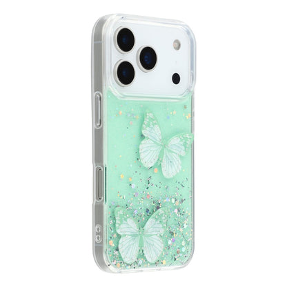 For iPhone 17 Pro Case Epoxy PVC Butterfly TPU Aesthetics Phone Cover
