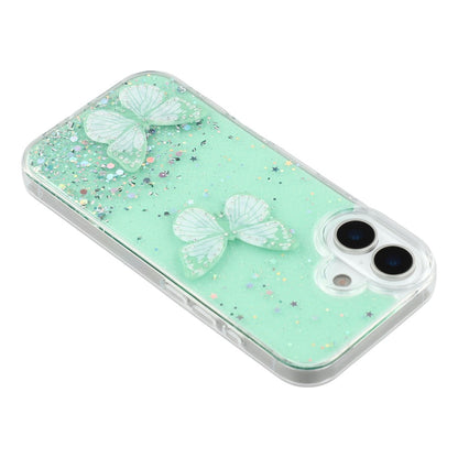 For iPhone 17 Case Epoxy PVC Butterfly TPU Aesthetics Phone Cover