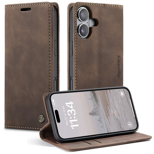 CASEME For iPhone 17 Wallet Case  013 Series PU Leather Phone Cover Stand