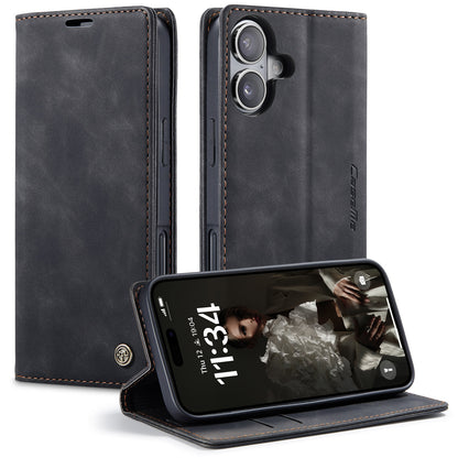 CASEME For iPhone 17 Wallet Case  013 Series PU Leather Phone Cover Stand