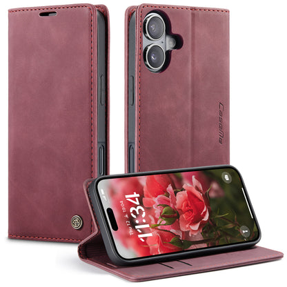CASEME For iPhone 17 Wallet Case  013 Series PU Leather Phone Cover Stand