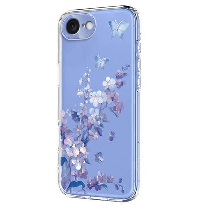 For iPhone 17e / 16e Case Butterfly Floral Pattern Printing TPU Phone Back Cover