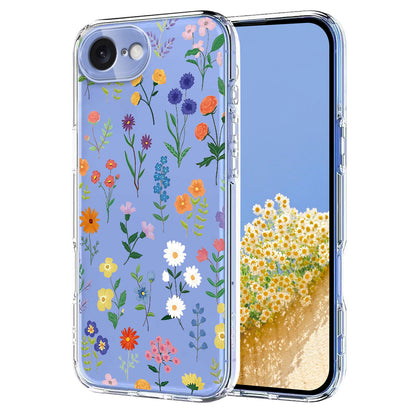For iPhone 17e / 16e Case Butterfly Floral Pattern Printing TPU Phone Back Cover