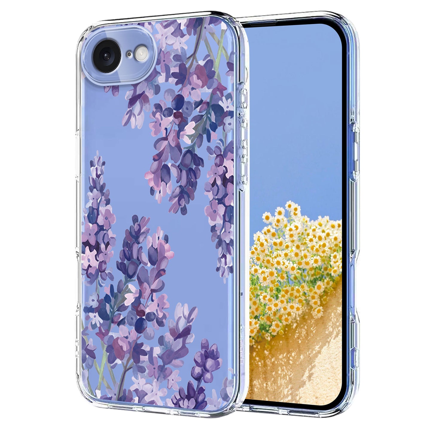 For iPhone 17e / 16e Case Butterfly Floral Pattern Printing TPU Phone Back Cover