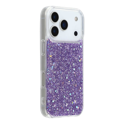 For iPhone 17 Pro Case Shockproof Soft TPU Phone Cover Glittery Design
