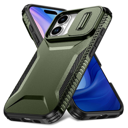 For iPhone 17 Case Camshield TPU + PC Phone Cover Non-Slip Side Edge