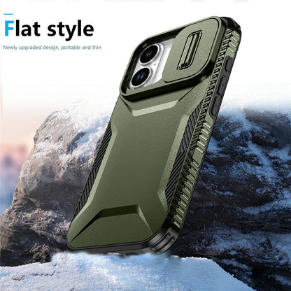 For iPhone 17 Case Camshield TPU + PC Phone Cover Non-Slip Side Edge