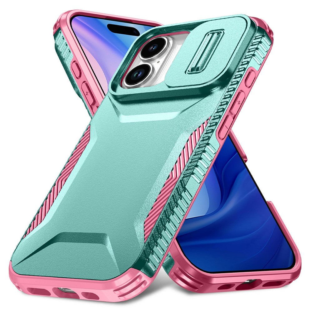 For iPhone 17 Case Camshield TPU + PC Phone Cover Non-Slip Side Edge