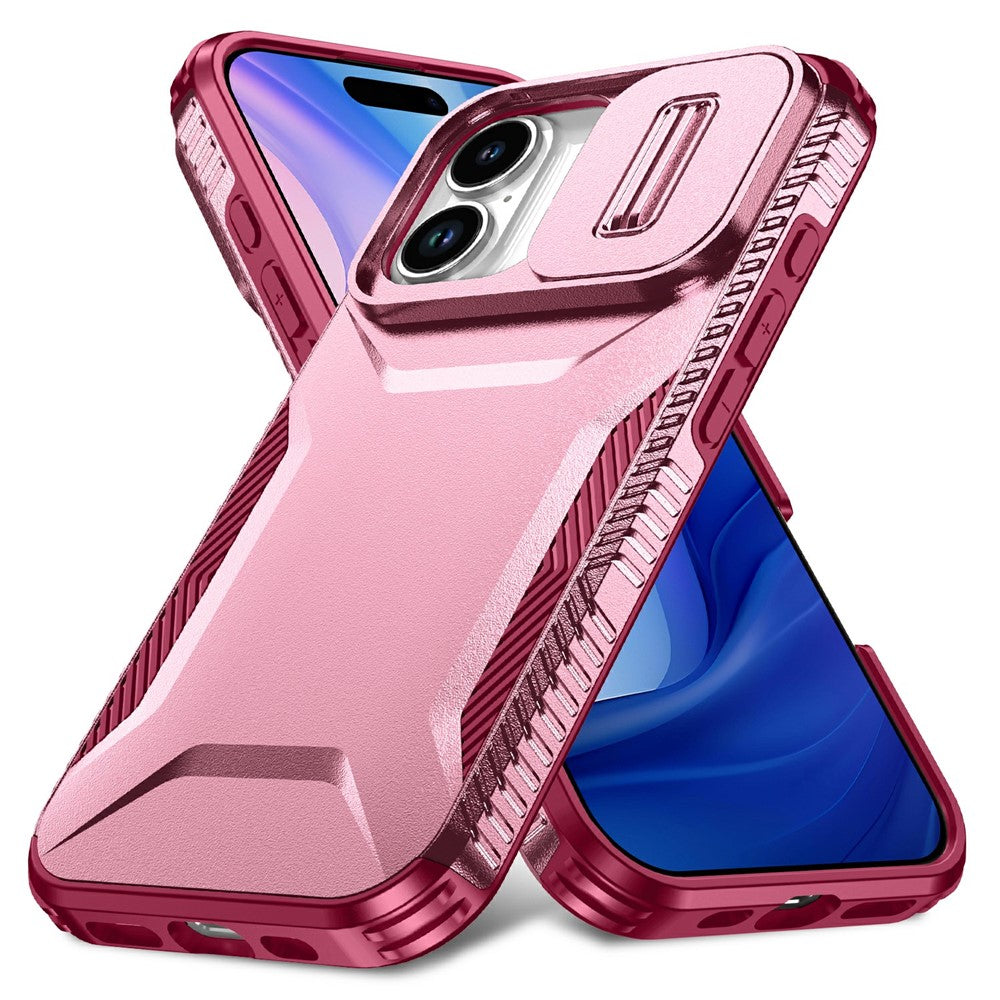 For iPhone 17 Case Camshield TPU + PC Phone Cover Non-Slip Side Edge