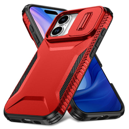For iPhone 17 Case Camshield TPU + PC Phone Cover Non-Slip Side Edge