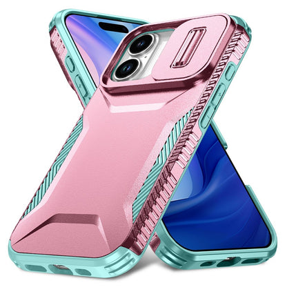 For iPhone 17 Case Camshield TPU + PC Phone Cover Non-Slip Side Edge