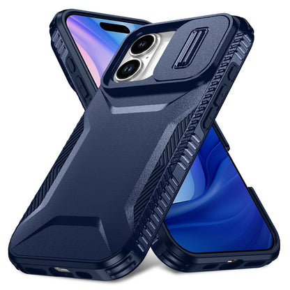 For iPhone 17 Case Camshield TPU + PC Phone Cover Non-Slip Side Edge