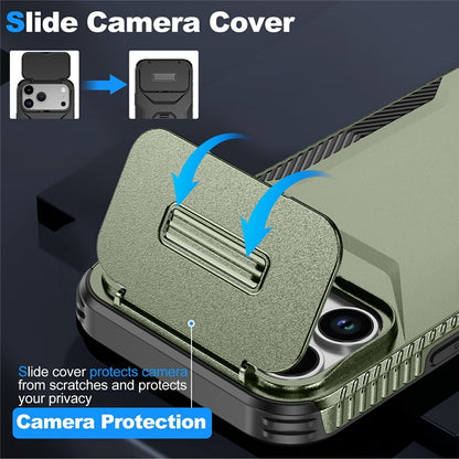 For iPhone 17 Pro Max Case Camshield TPU + PC Phone Cover Non-Slip Side Edge