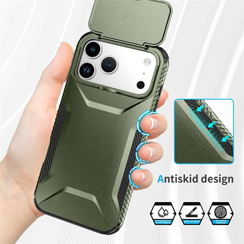 For iPhone 17 Pro Max Case Camshield TPU + PC Phone Cover Non-Slip Side Edge