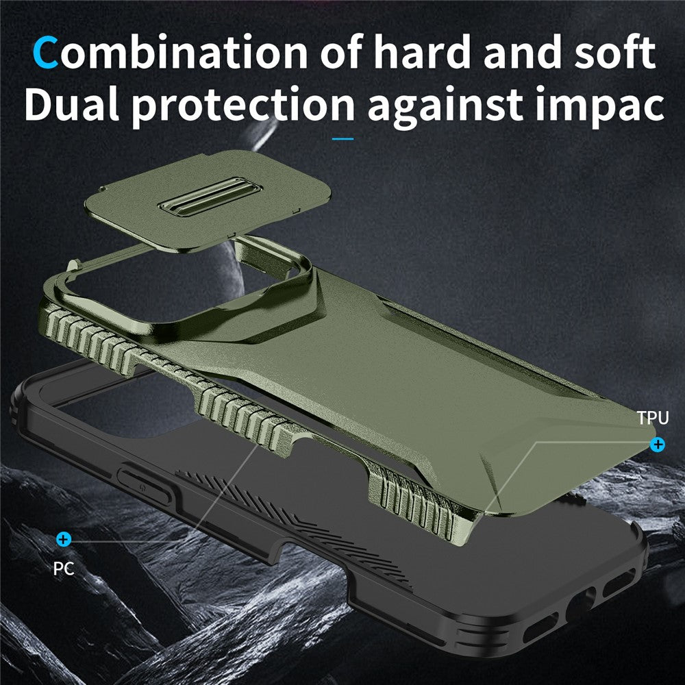For iPhone 17 Pro Max Case Camshield TPU + PC Phone Cover Non-Slip Side Edge