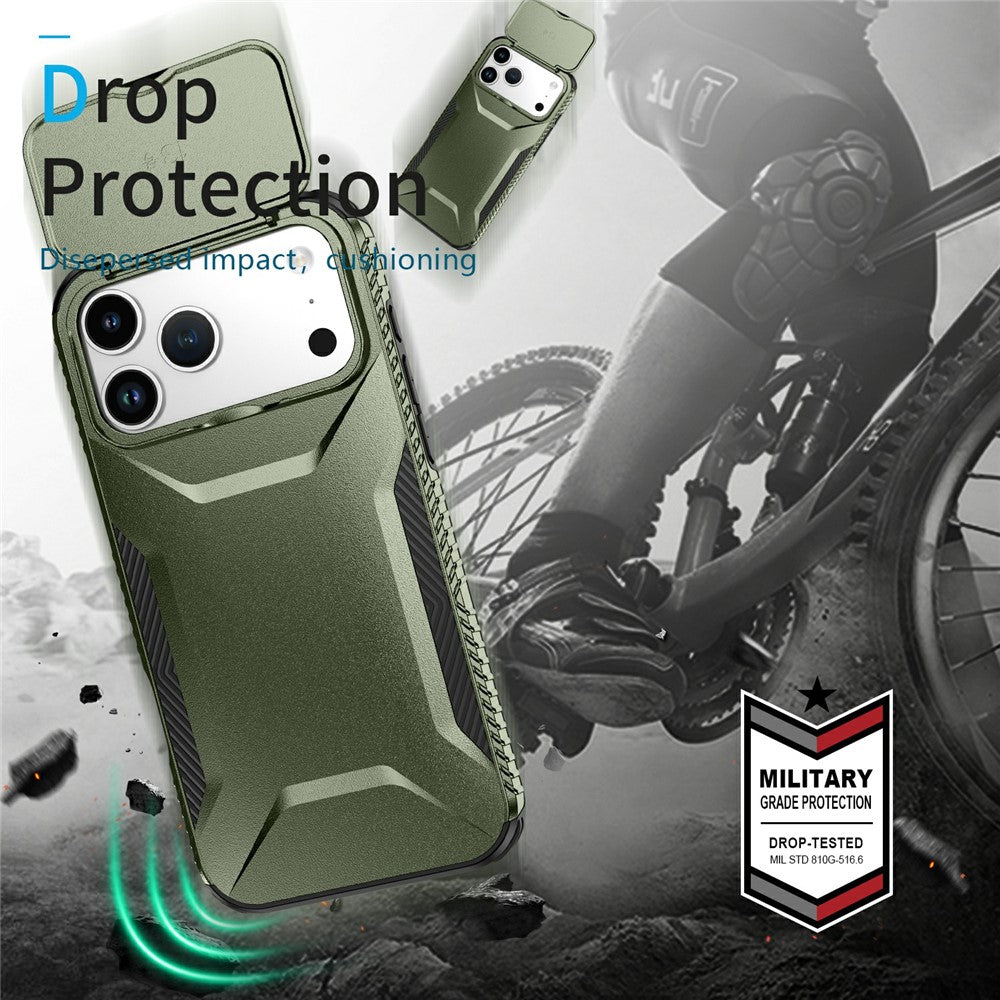 For iPhone 17 Pro Max Case Camshield TPU + PC Phone Cover Non-Slip Side Edge