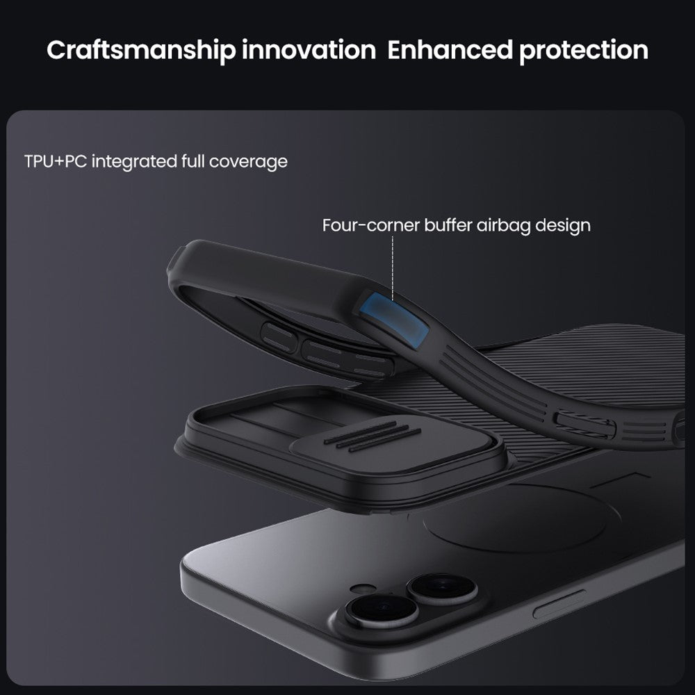 NILLKIN Camshield Pro Series for iPhone 17 Case PC + TPU Phone Cover with Camera Slider