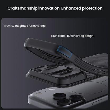 NILLKIN Camshield Pro Series for iPhone 17 Pro Case PC + TPU Slide Camera Lid Phone Cover