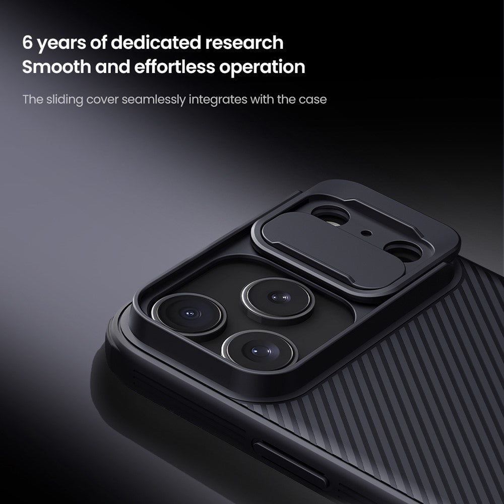 NILLKIN Camshield Pro Series for iPhone 17 Pro Max Case PC + TPU Slide Camera Lid Phone Cover