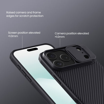 NILLKIN Camshield Pro Series for iPhone 17 Pro Max Case PC + TPU Slide Camera Lid Phone Cover