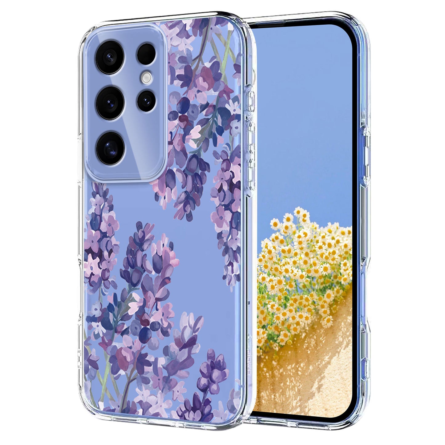 For Samsung Galaxy S25 Ultra Case Butterfly Floral Pattern Printing TPU Phone Back Cover