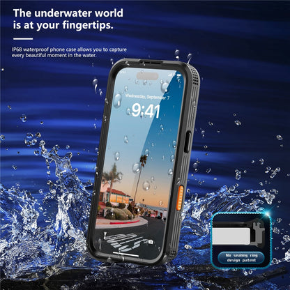 REDPEPPER For iPhone 17 IP68 Waterproof Case Clear Back Phone Cover Compatible with MagSafe