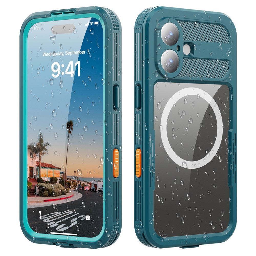 REDPEPPER For iPhone 17 IP68 Waterproof Case Clear Back Phone Cover Compatible with MagSafe
