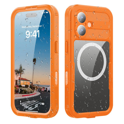 REDPEPPER For iPhone 17 IP68 Waterproof Case Clear Back Phone Cover Compatible with MagSafe