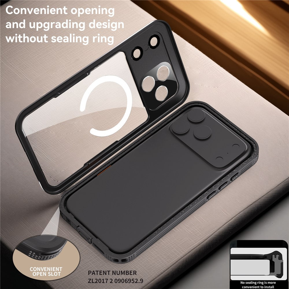 REDPEPPER For iPhone 17 Pro Max IP68 Waterproof Case Clear Back Phone Cover Compatible with MagSafe