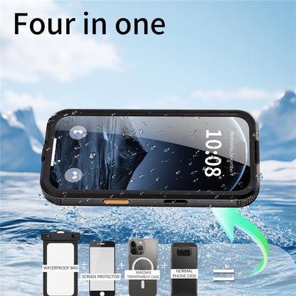 REDPEPPER For iPhone 17 Pro Max IP68 Waterproof Case Clear Back Phone Cover Compatible with MagSafe