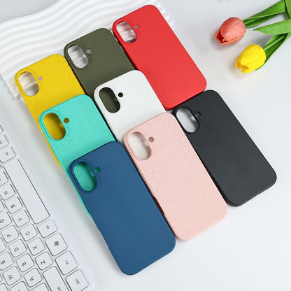 For iPhone 17 Case Biodegradable Wheat Straw + TPU Matte Phone Cover