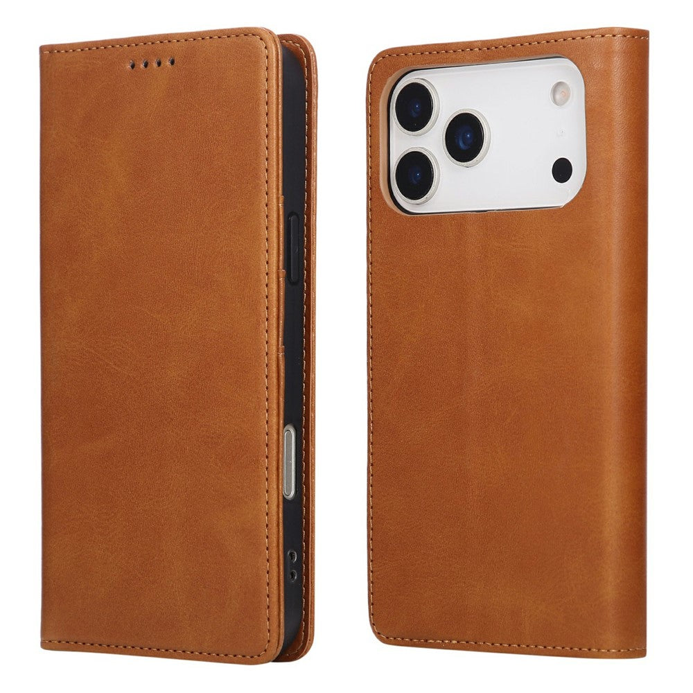 For iPhone 17 Pro Case RFID Blocking PU Leather Phone Wallet Cover