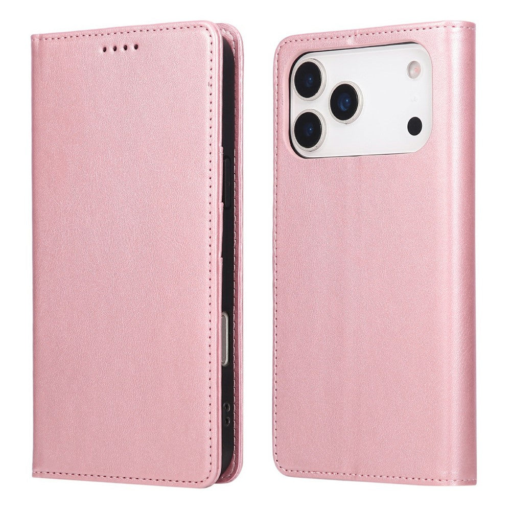 For iPhone 17 Pro Case RFID Blocking PU Leather Phone Wallet Cover
