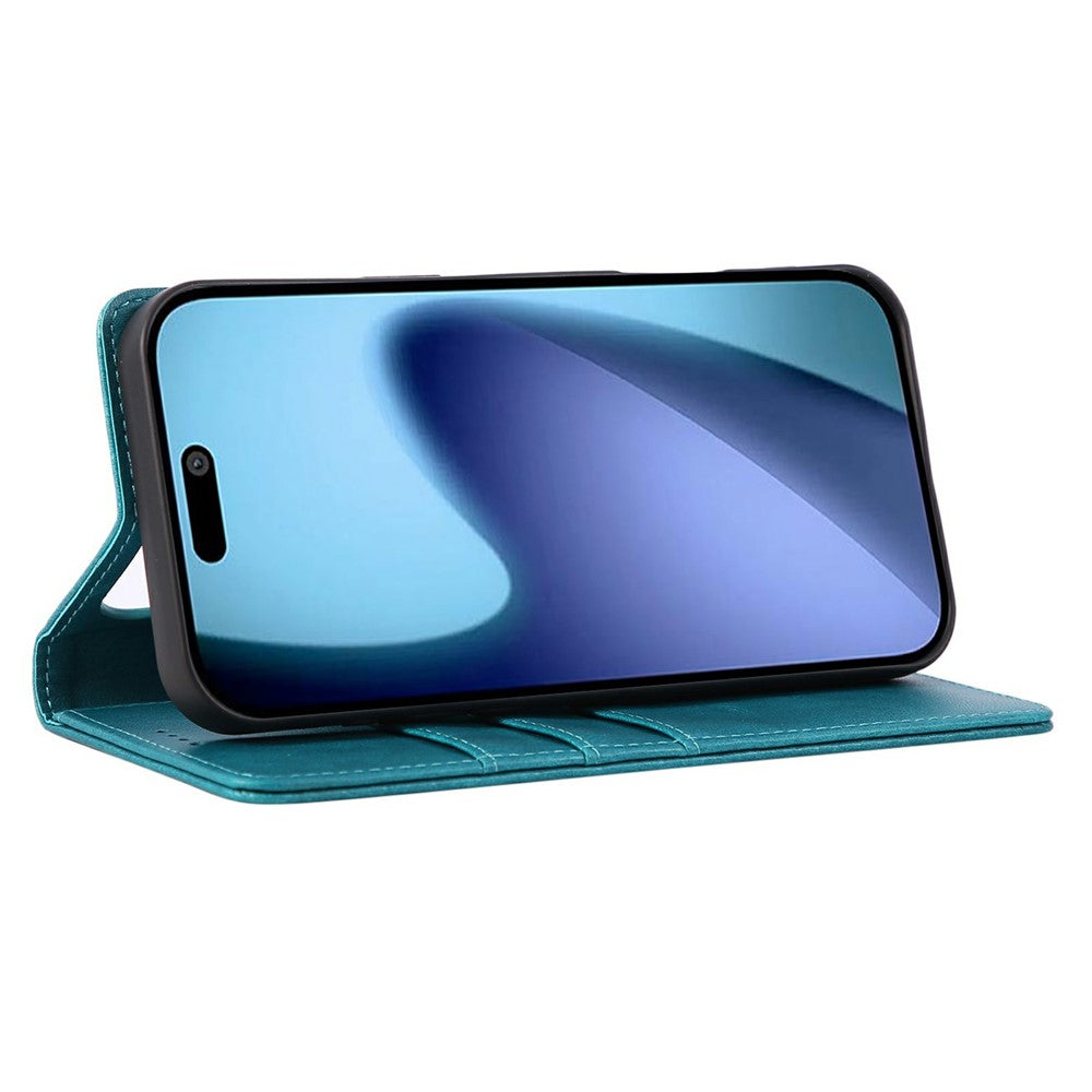 For iPhone 17 Pro Max Case RFID Blocking PU Leather Phone Wallet Cover