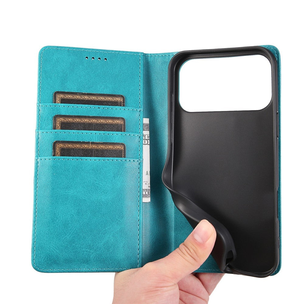 For iPhone 17 Pro Max Case RFID Blocking PU Leather Phone Wallet Cover